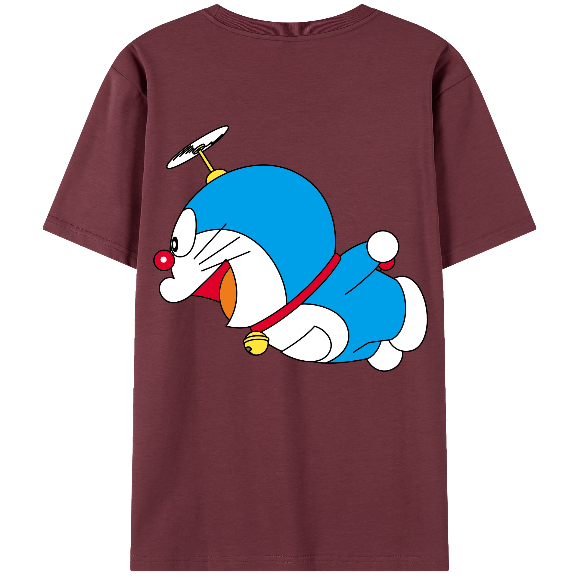 （画像用） ドラえもん Doraemon 綿100％半袖Tシャツ（背面プリント）
